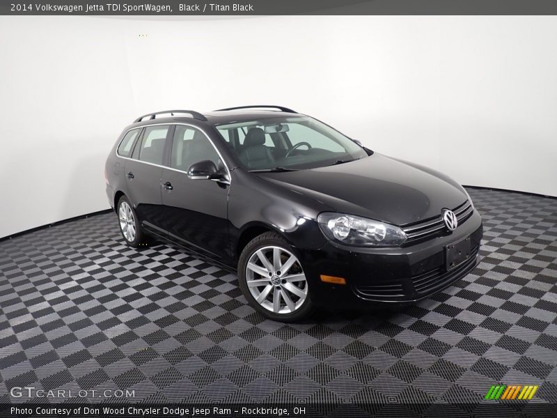 Black / Titan Black 2014 Volkswagen Jetta TDI SportWagen