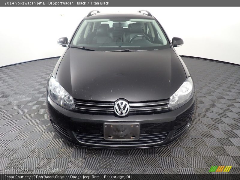 Black / Titan Black 2014 Volkswagen Jetta TDI SportWagen
