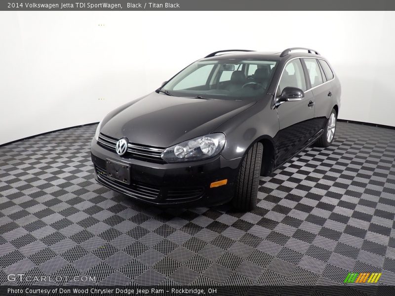 Black / Titan Black 2014 Volkswagen Jetta TDI SportWagen