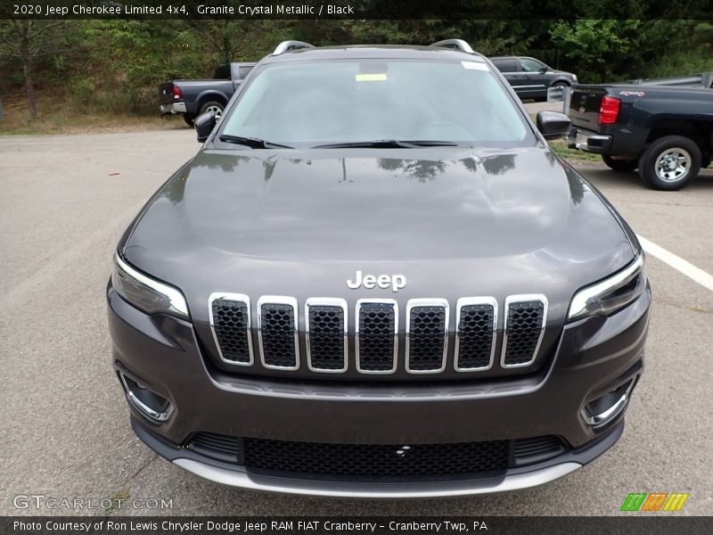 Granite Crystal Metallic / Black 2020 Jeep Cherokee Limited 4x4