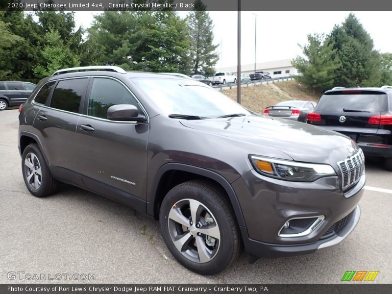Granite Crystal Metallic / Black 2020 Jeep Cherokee Limited 4x4