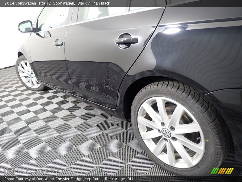 Black / Titan Black 2014 Volkswagen Jetta TDI SportWagen