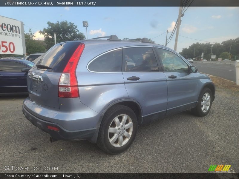 Royal Blue Pearl / Gray 2007 Honda CR-V EX 4WD