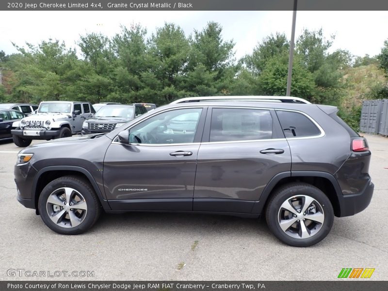 Granite Crystal Metallic / Black 2020 Jeep Cherokee Limited 4x4