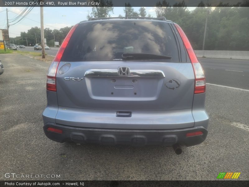 Royal Blue Pearl / Gray 2007 Honda CR-V EX 4WD