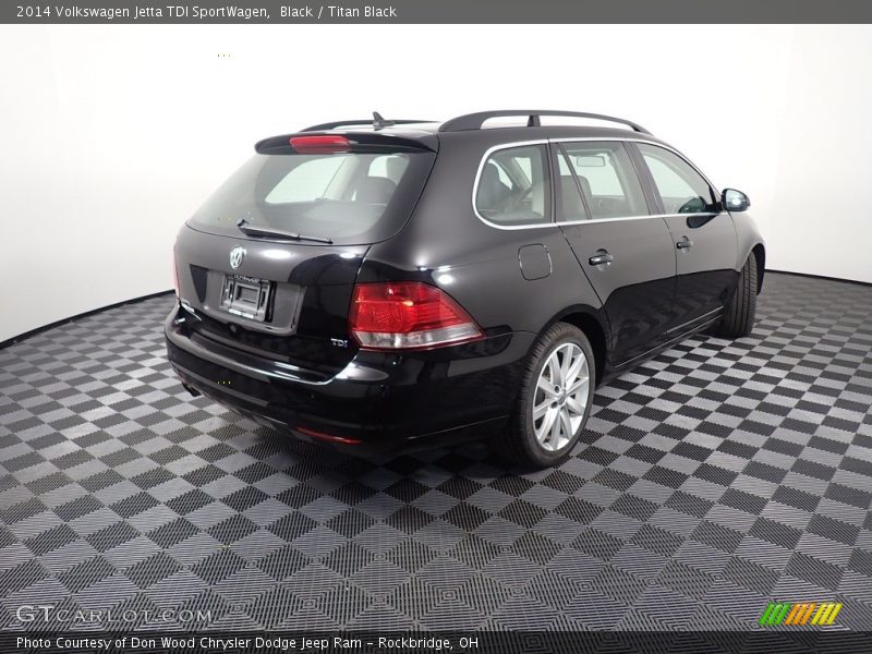 Black / Titan Black 2014 Volkswagen Jetta TDI SportWagen
