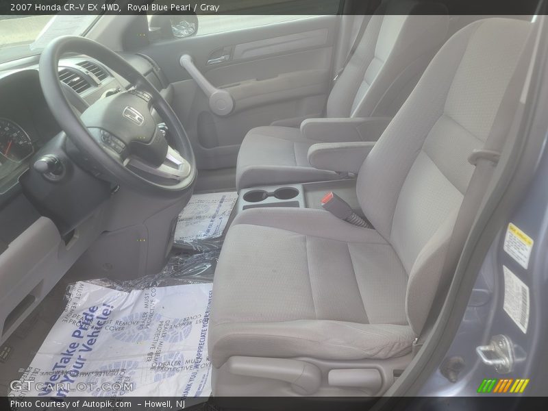 Royal Blue Pearl / Gray 2007 Honda CR-V EX 4WD
