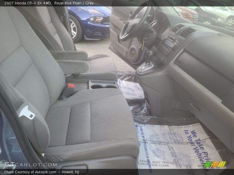 Royal Blue Pearl / Gray 2007 Honda CR-V EX 4WD