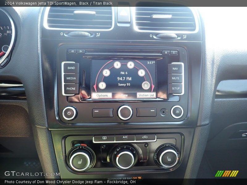 Black / Titan Black 2014 Volkswagen Jetta TDI SportWagen