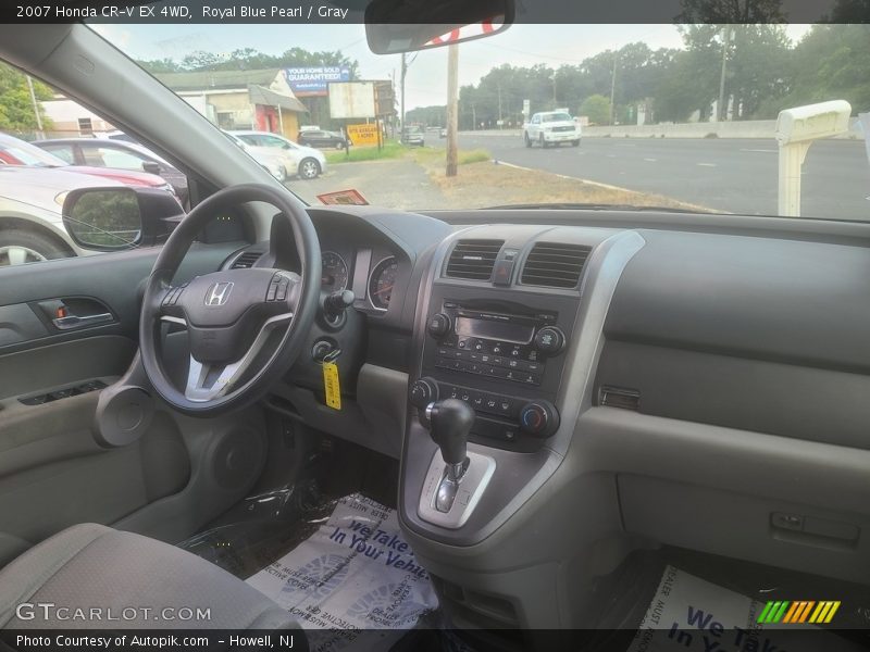 Royal Blue Pearl / Gray 2007 Honda CR-V EX 4WD