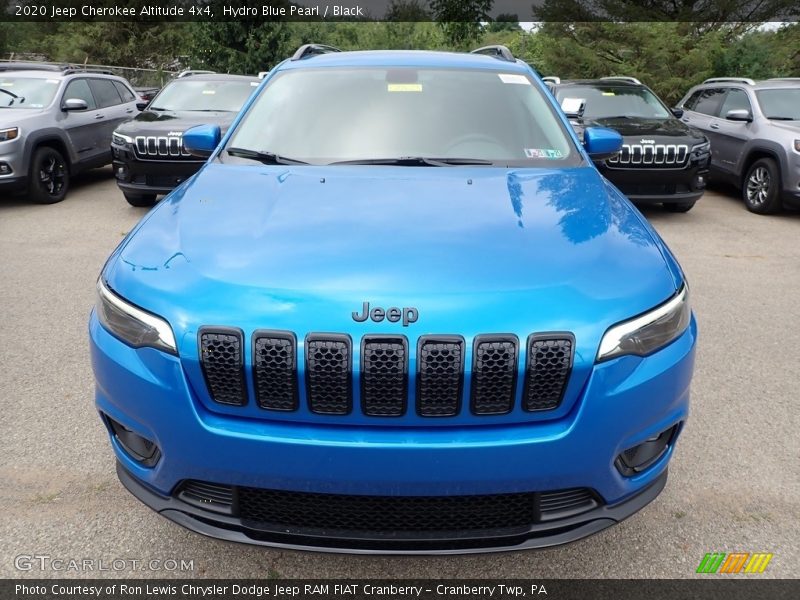 Hydro Blue Pearl / Black 2020 Jeep Cherokee Altitude 4x4