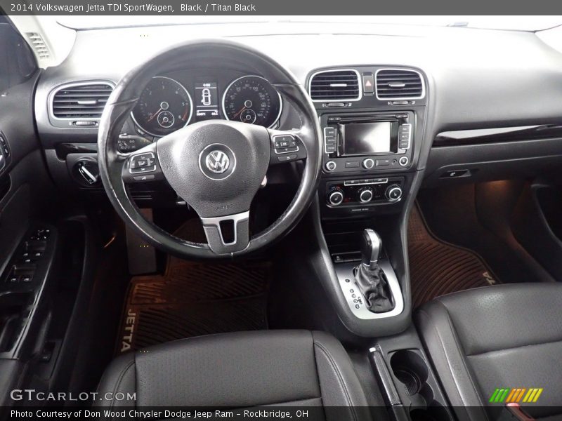 Black / Titan Black 2014 Volkswagen Jetta TDI SportWagen