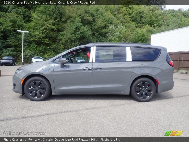 Ceramic Grey / Rodeo Red 2020 Chrysler Pacifica Hybrid Limited