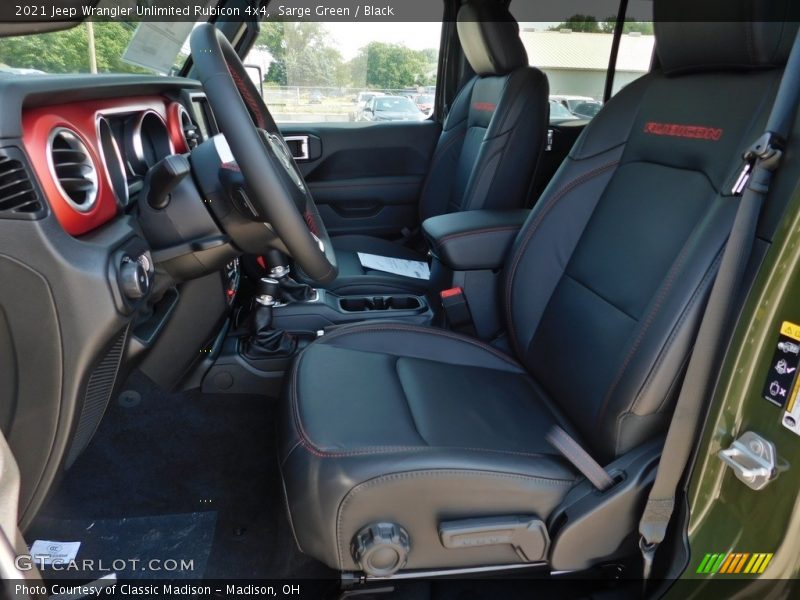  2021 Wrangler Unlimited Rubicon 4x4 Black Interior