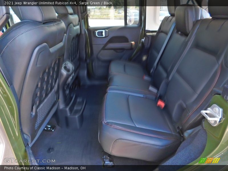 Rear Seat of 2021 Wrangler Unlimited Rubicon 4x4