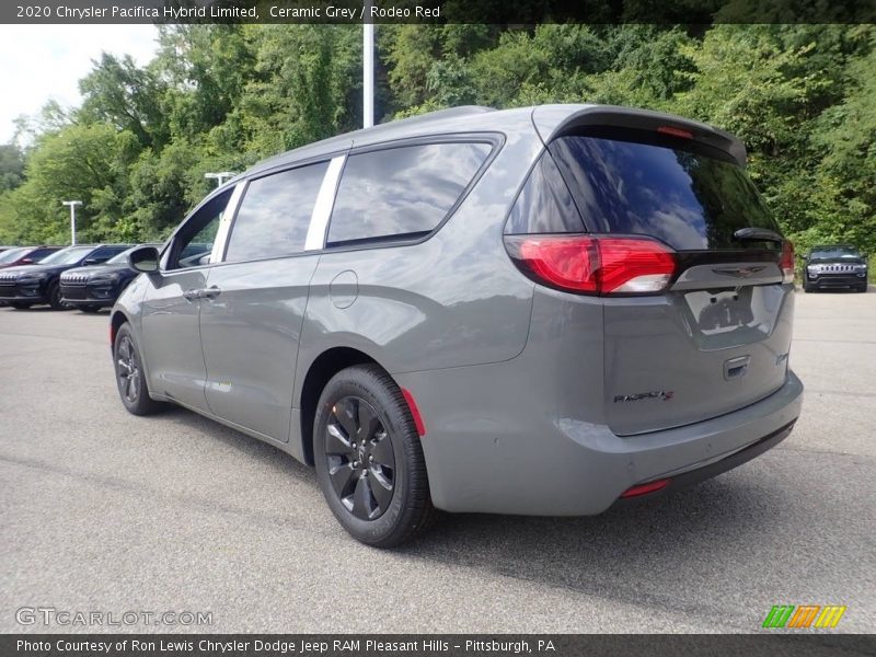 Ceramic Grey / Rodeo Red 2020 Chrysler Pacifica Hybrid Limited