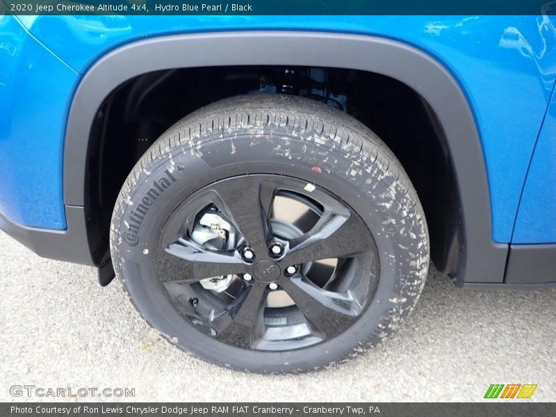 Hydro Blue Pearl / Black 2020 Jeep Cherokee Altitude 4x4