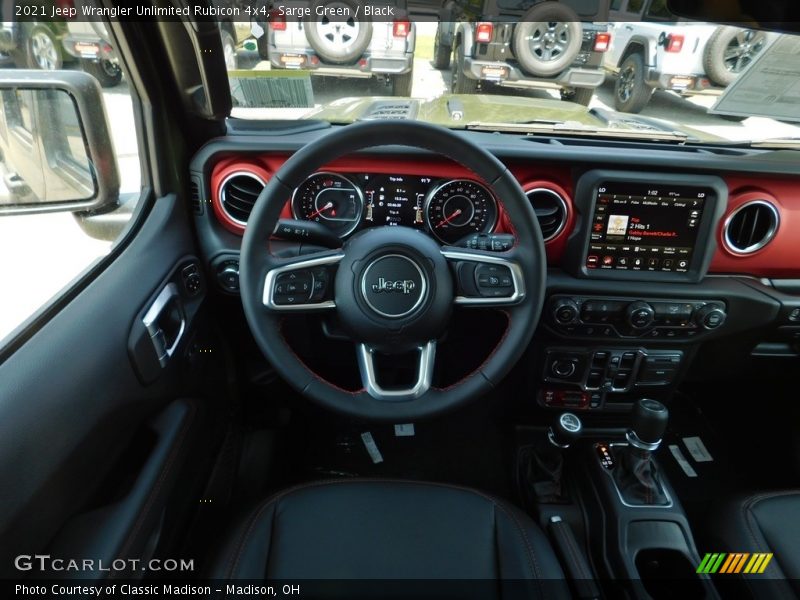 Dashboard of 2021 Wrangler Unlimited Rubicon 4x4