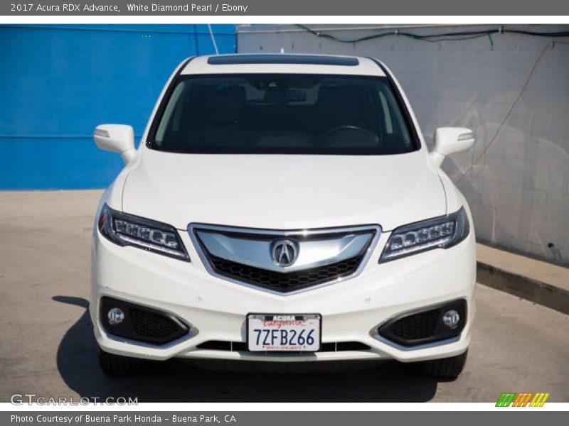 White Diamond Pearl / Ebony 2017 Acura RDX Advance