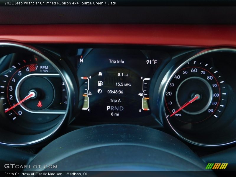  2021 Wrangler Unlimited Rubicon 4x4 Rubicon 4x4 Gauges