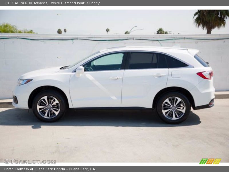 White Diamond Pearl / Ebony 2017 Acura RDX Advance