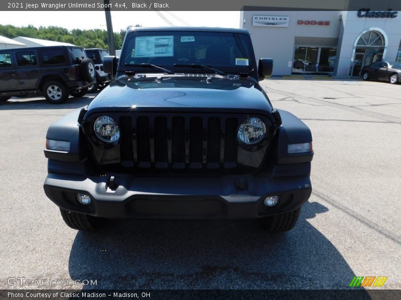 Black / Black 2021 Jeep Wrangler Unlimited Sport 4x4