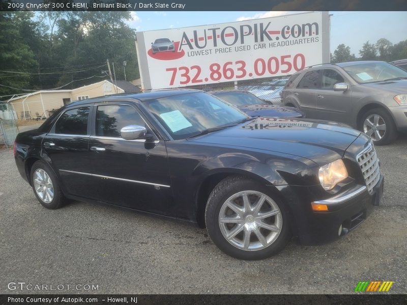 Brilliant Black / Dark Slate Gray 2009 Chrysler 300 C HEMI