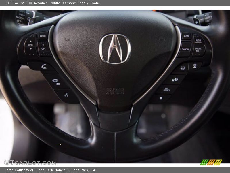 White Diamond Pearl / Ebony 2017 Acura RDX Advance