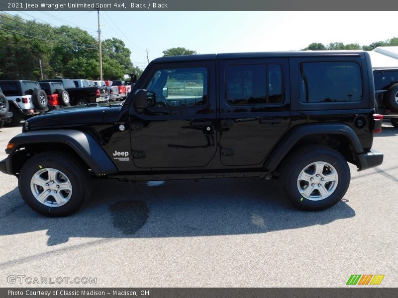 Black / Black 2021 Jeep Wrangler Unlimited Sport 4x4