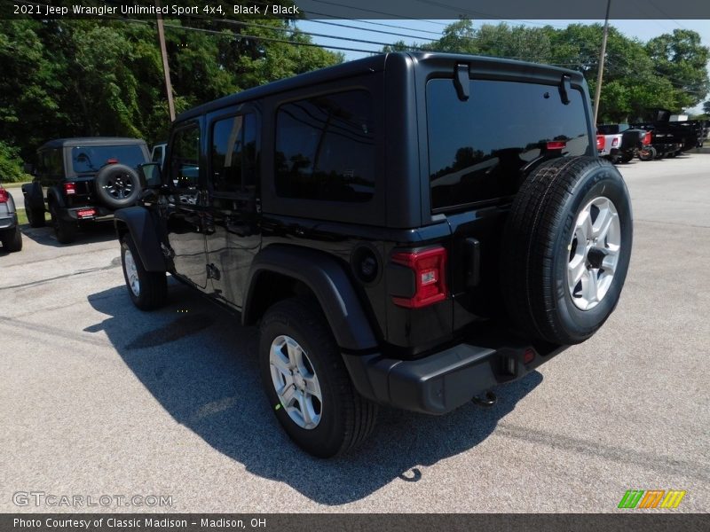 Black / Black 2021 Jeep Wrangler Unlimited Sport 4x4