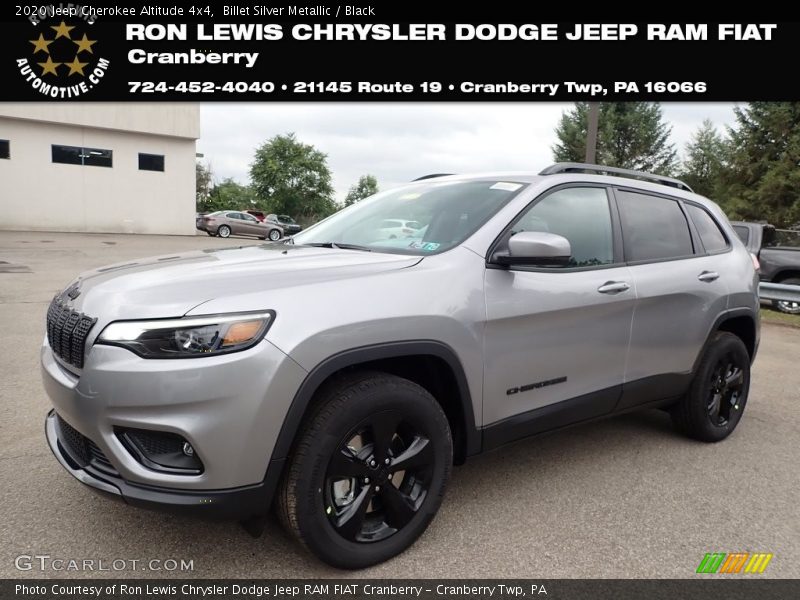 Billet Silver Metallic / Black 2020 Jeep Cherokee Altitude 4x4