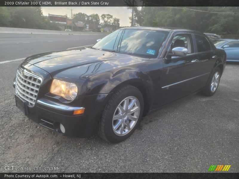 Brilliant Black / Dark Slate Gray 2009 Chrysler 300 C HEMI