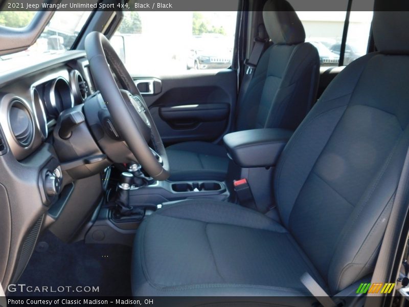 Front Seat of 2021 Wrangler Unlimited Sport 4x4
