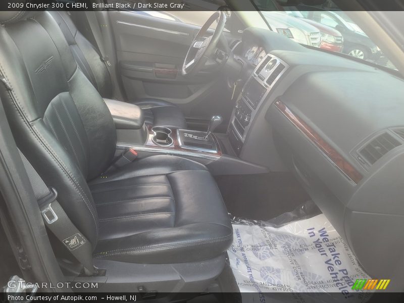 Brilliant Black / Dark Slate Gray 2009 Chrysler 300 C HEMI
