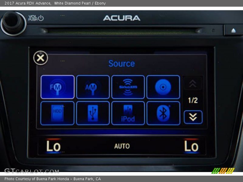 White Diamond Pearl / Ebony 2017 Acura RDX Advance
