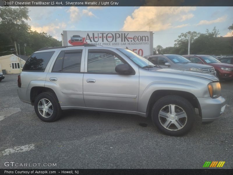 Silverstone Metallic / Light Gray 2007 Chevrolet TrailBlazer LS 4x4