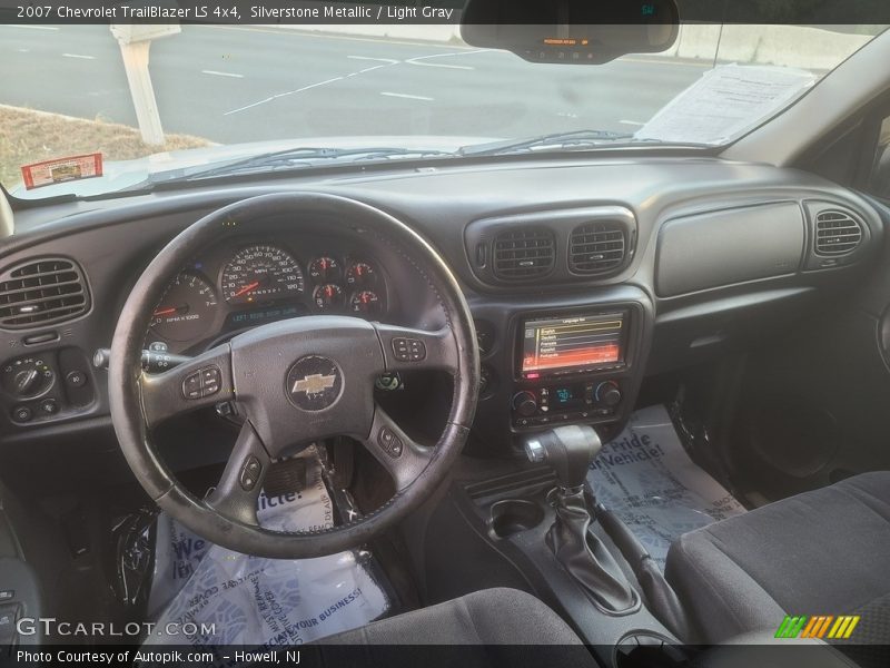 Silverstone Metallic / Light Gray 2007 Chevrolet TrailBlazer LS 4x4