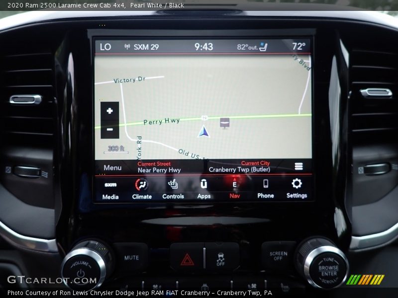 Navigation of 2020 2500 Laramie Crew Cab 4x4