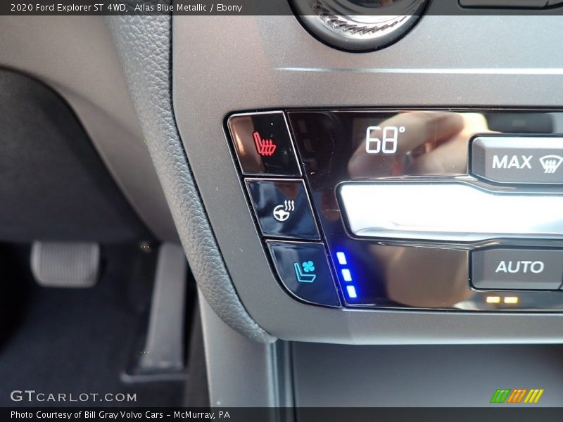 Atlas Blue Metallic / Ebony 2020 Ford Explorer ST 4WD