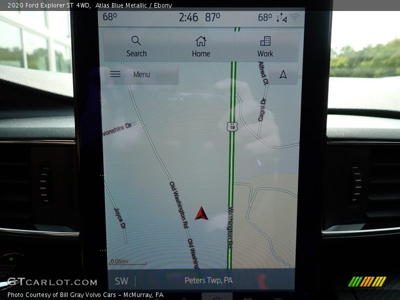 Atlas Blue Metallic / Ebony 2020 Ford Explorer ST 4WD