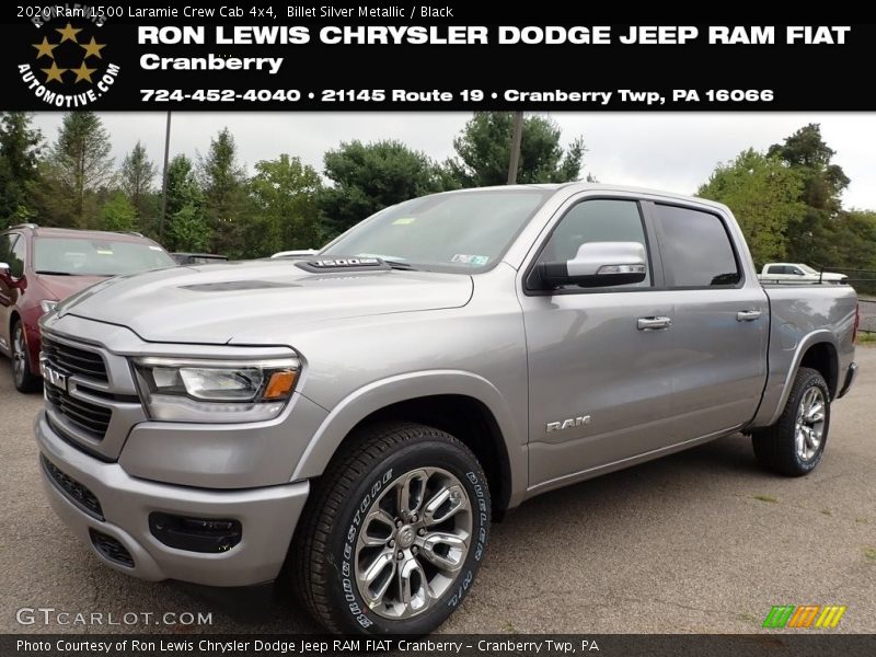 Billet Silver Metallic / Black 2020 Ram 1500 Laramie Crew Cab 4x4