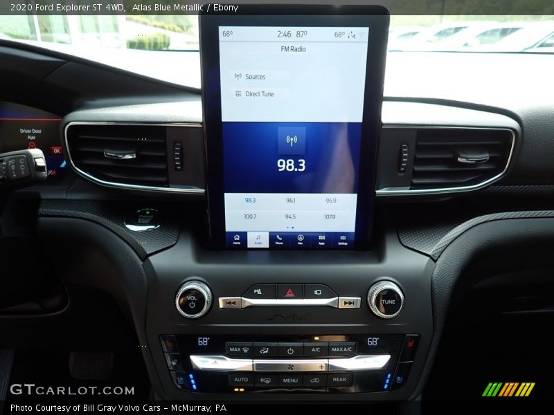 Atlas Blue Metallic / Ebony 2020 Ford Explorer ST 4WD