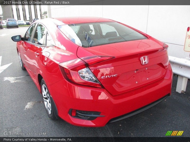 Rallye Red / Black 2017 Honda Civic LX Sedan