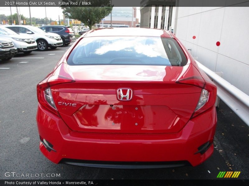 Rallye Red / Black 2017 Honda Civic LX Sedan