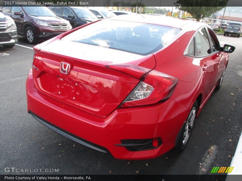 Rallye Red / Black 2017 Honda Civic LX Sedan