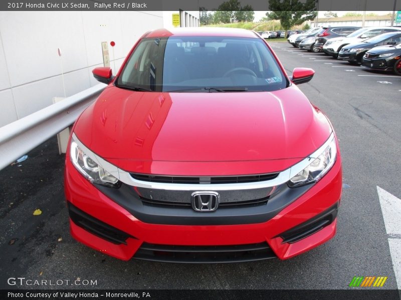 Rallye Red / Black 2017 Honda Civic LX Sedan
