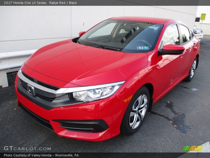 Rallye Red / Black 2017 Honda Civic LX Sedan