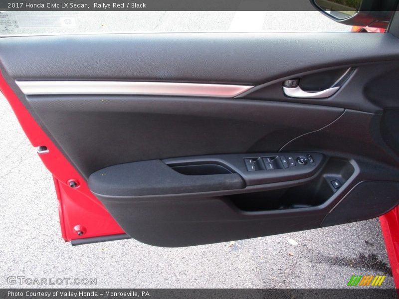 Rallye Red / Black 2017 Honda Civic LX Sedan