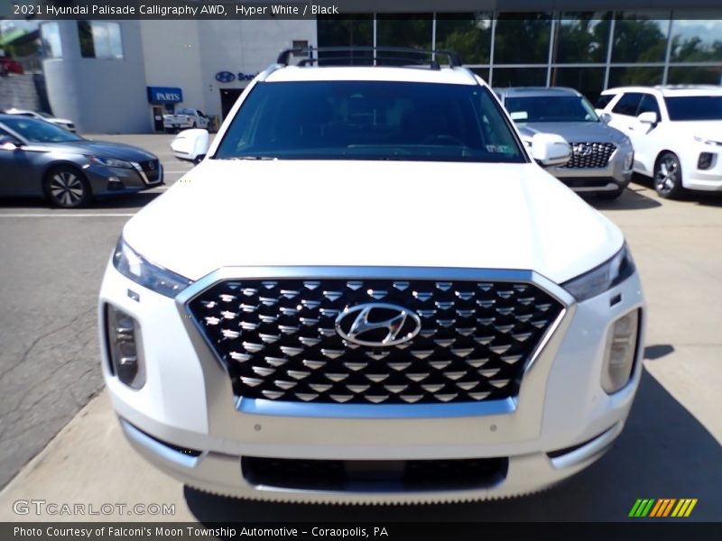 Hyper White / Black 2021 Hyundai Palisade Calligraphy AWD