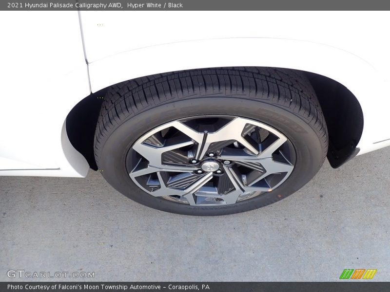 Hyper White / Black 2021 Hyundai Palisade Calligraphy AWD